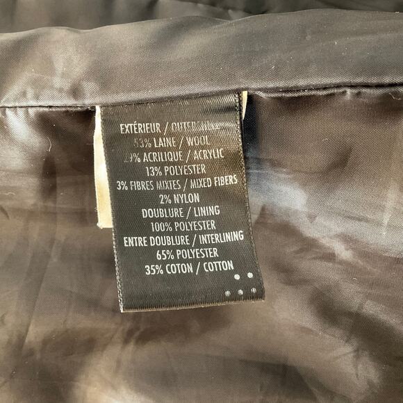 Soia & Kyo Wool Blend Moto Zip Jacket Women's Size Medium Dark Green - Picture 4 of 5